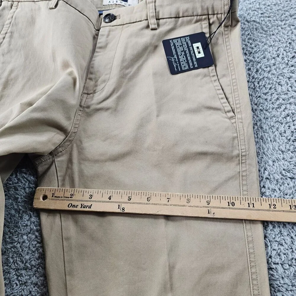 Joseph Abboud Pants 32x29 Khaki Beige Chino Comfort Stretch Preppy Casual NWT